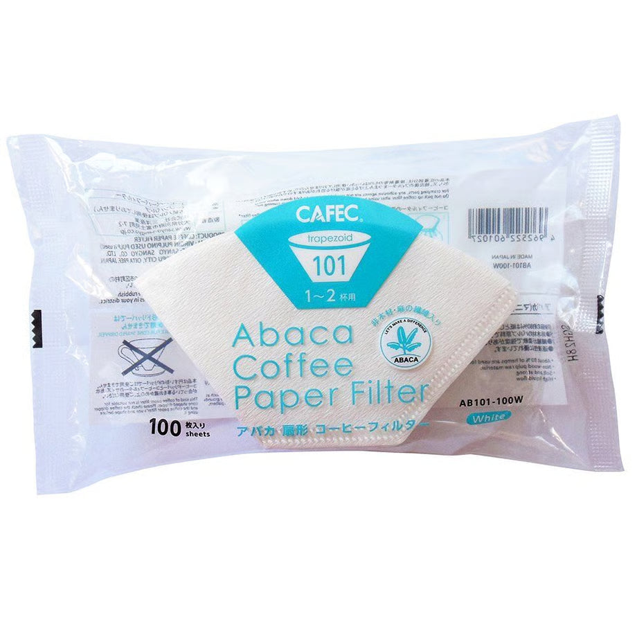 ABACA Fan-shaped Coffee Filters 101 (for 1-2 cups) 100 sheets